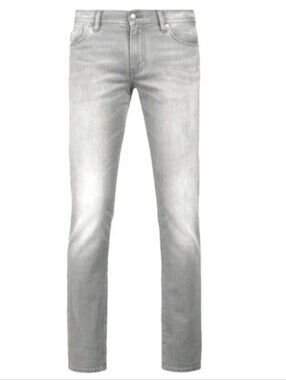 Armani Exchange AX J22 Leggings Low Rise Light Wash Gray Skinny Jeans Ankle 2